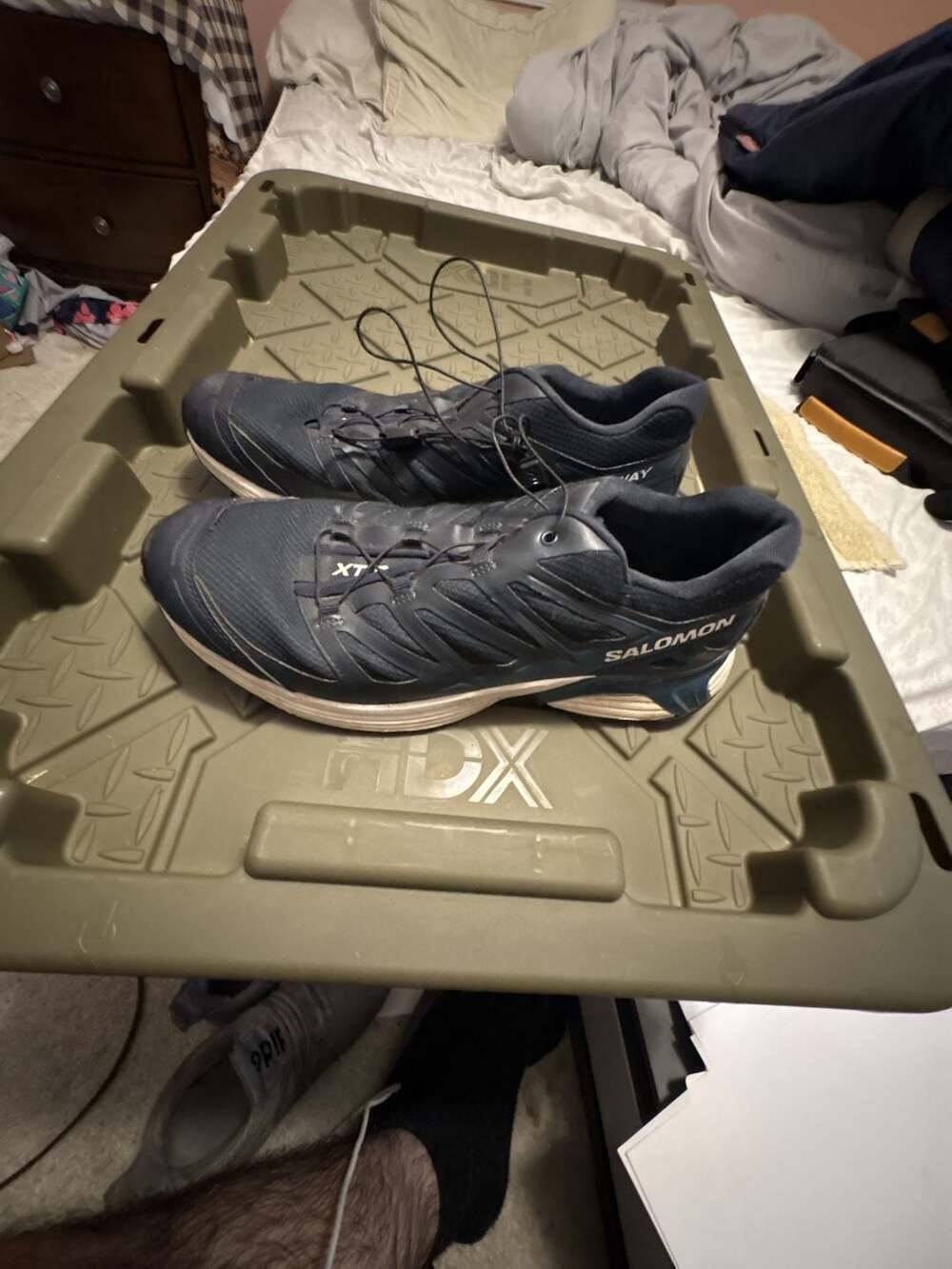 Salomon XT-Pathway Size 10 Navy Blue Running Shoes